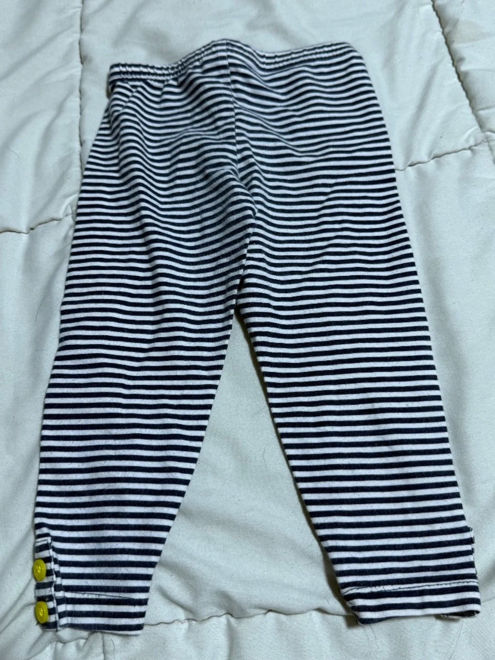 Carter's Girls 12 Months 3-Piece Pants Set Navy Polka Dot Long Sleeve Top